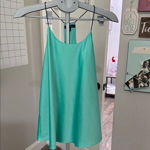 Naked Zebra Aqua Sleeveless Top